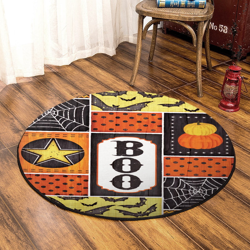 Boo Halloween HT080903TM Round Area Rug