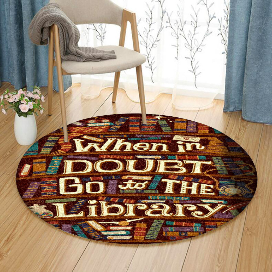 Book HM090811 Round Area Rug