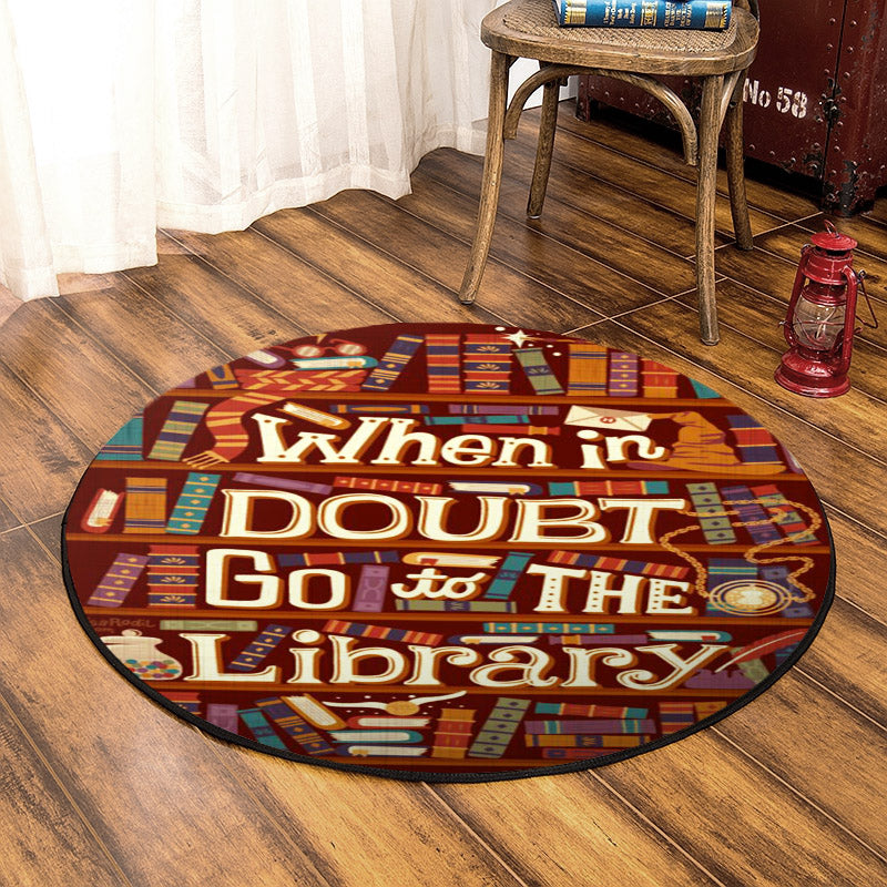 Book HM090811 Round Area Rug