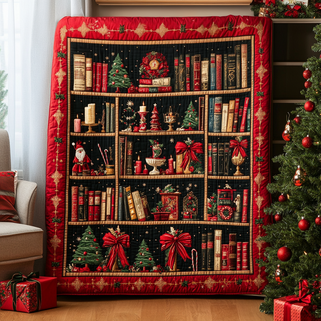 Bookish Cheer Quilted Blanket NCU0VH1097