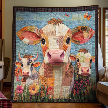 Bovine Beauties Quilted Blanket NCU0TH1360