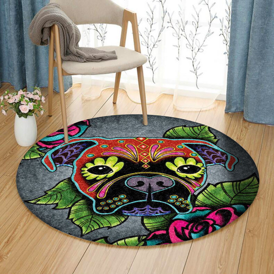 Boxer HM210903TM Round Area Rug