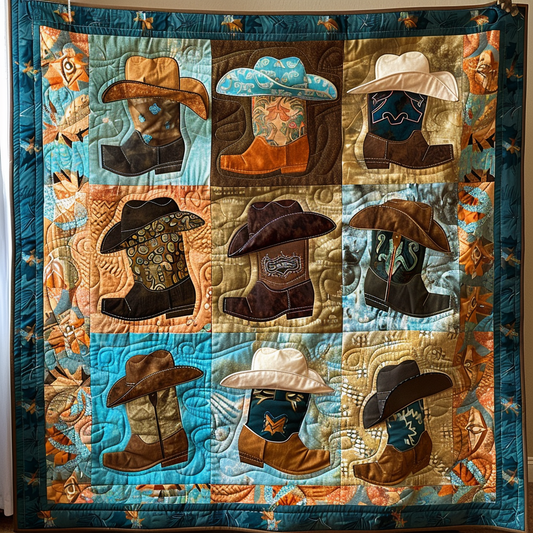 Bronco Buster Quilted Blanket NCU0TH678