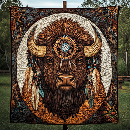 Buffalo Dawn Quilted Blanket NCU0VH1316