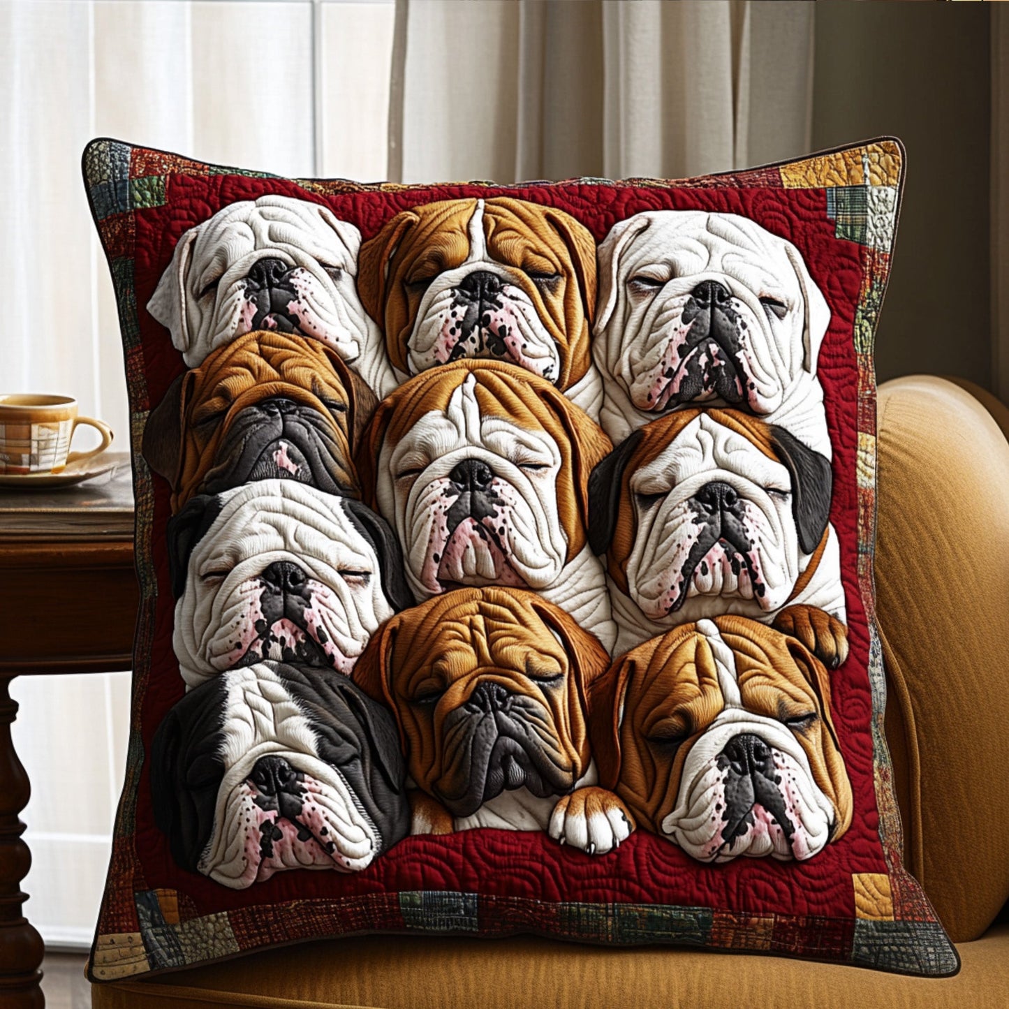 Bulldog Comfort Quilted Pillow Case NCU0PT2902