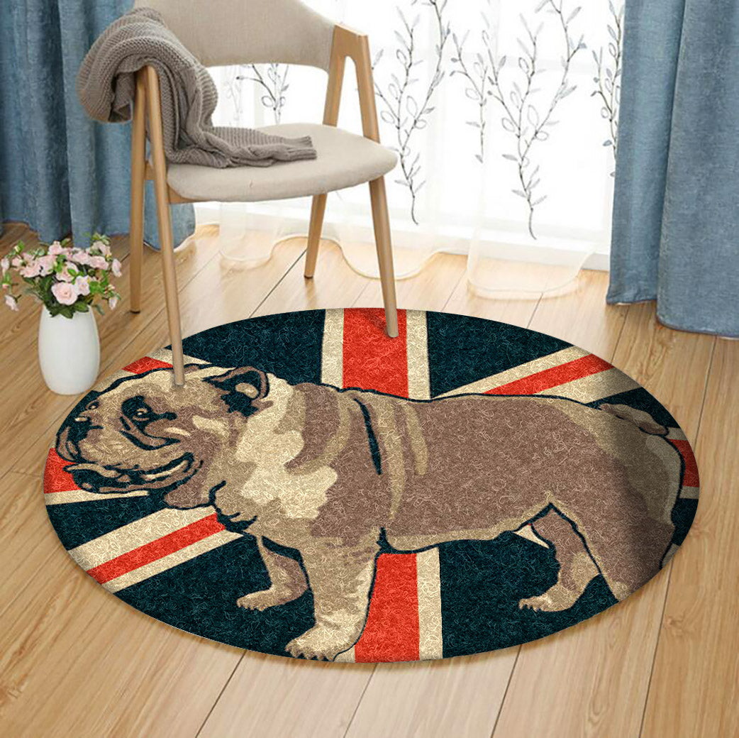 Bulldog HM240906TM Round Area Rug