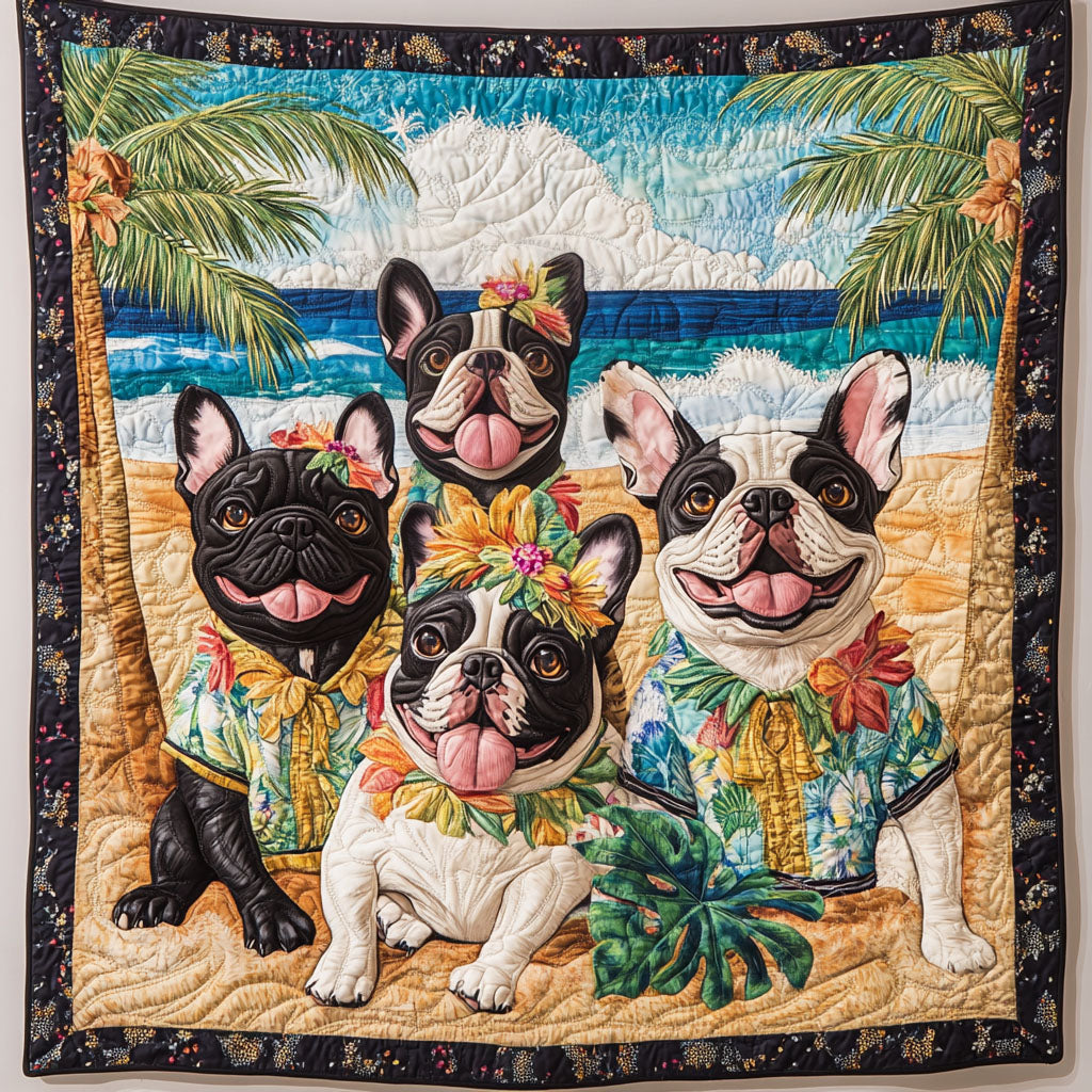 Bulldog Adventures Quilted Blanket NCU0PT1534