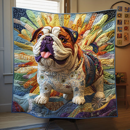 Bulldog Dream Quilted Blanket NCU0PT2811