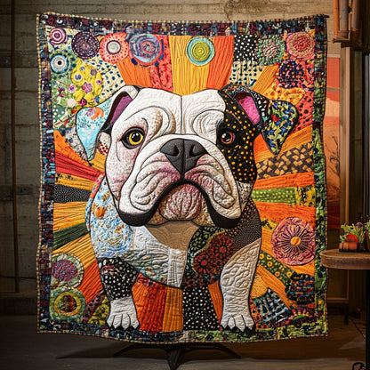 Bulldog Stomp Quilted Blanket NCU0PT2818