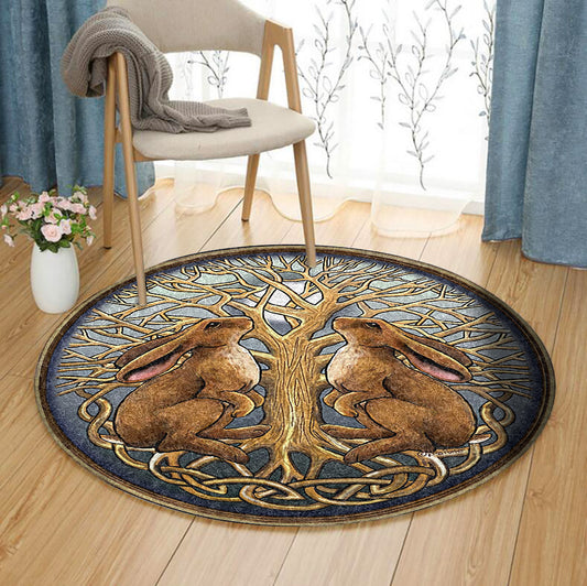 Bunny HT240907TM Round Area Rug