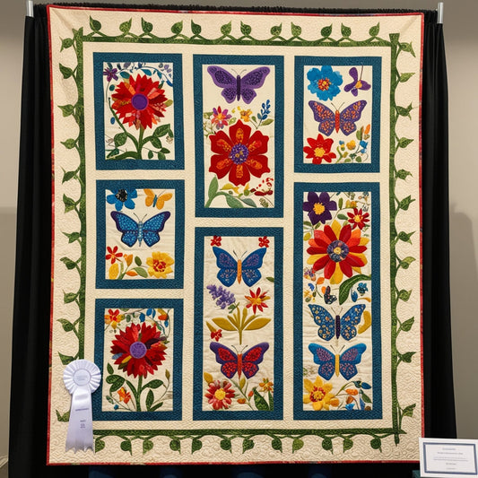 Butterfly Flower Garden NTA281024004 Quilt Blanket