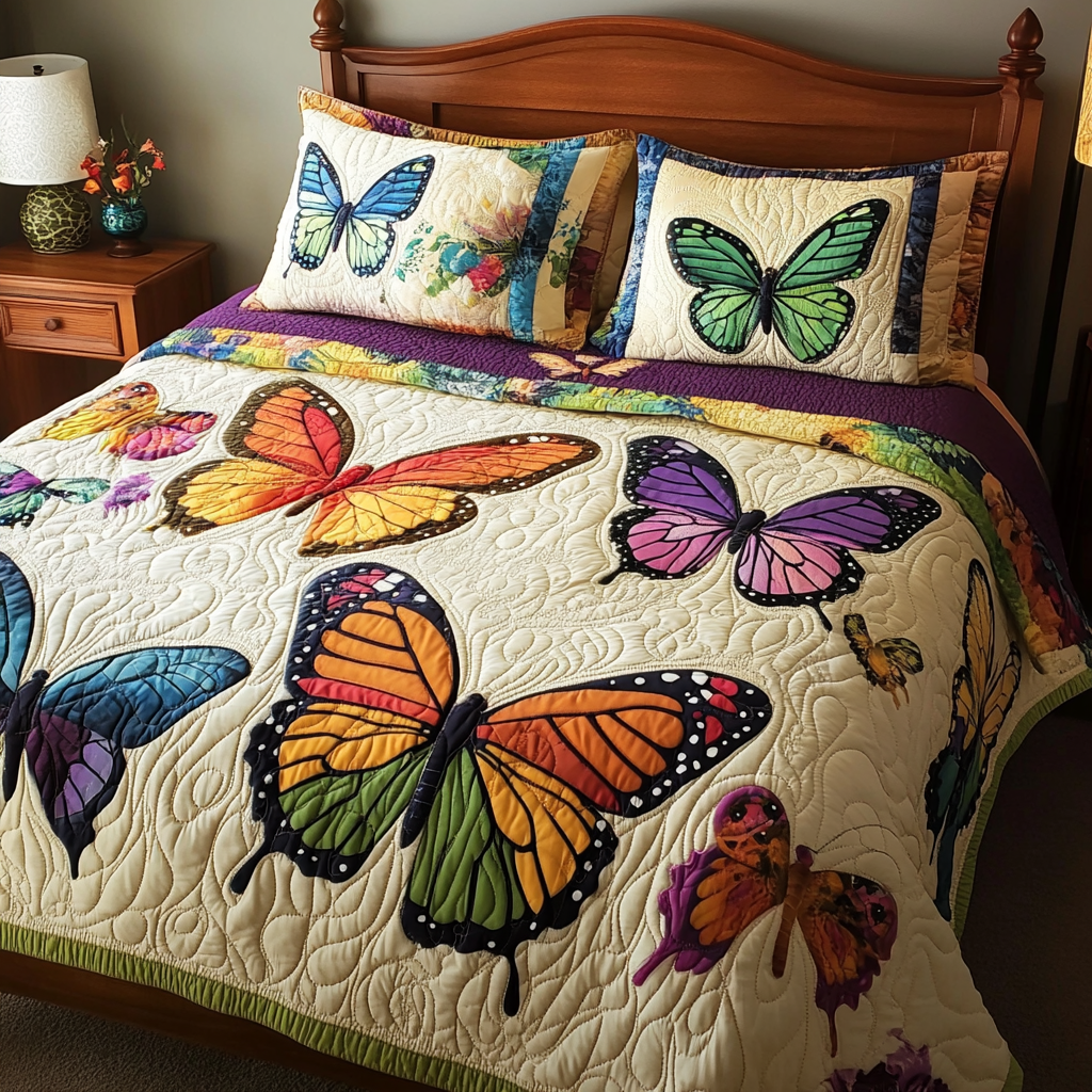 Butterfly TAI061124018 Quilt Bedding Set