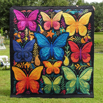 Colorful Butterfly HM10102305 Quilt Blanket