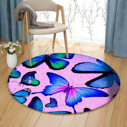 Butterfly BL040908RR Round Area Rug