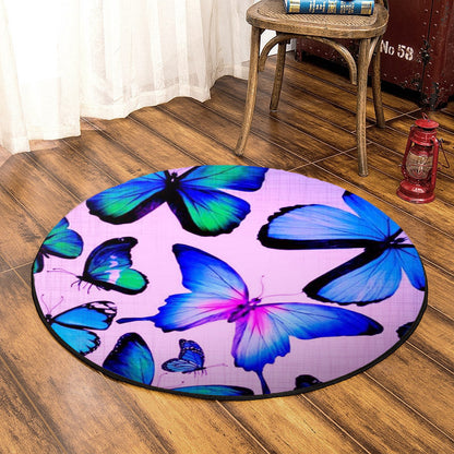 Butterfly BL040908RR Round Area Rug