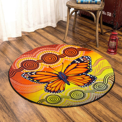 Butterfly BL200801RR Round Area Rug