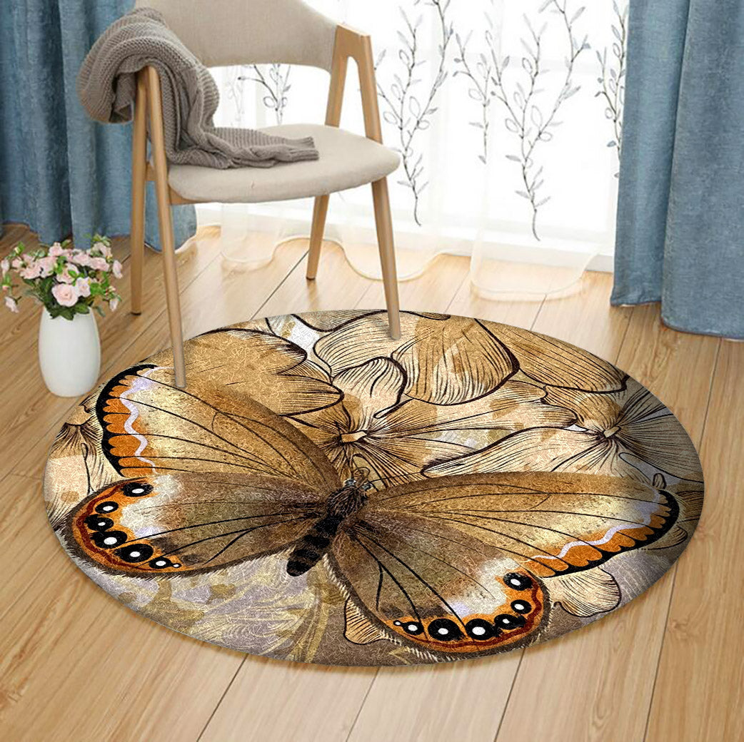 Butterfly BT040910RR Round Area Rug