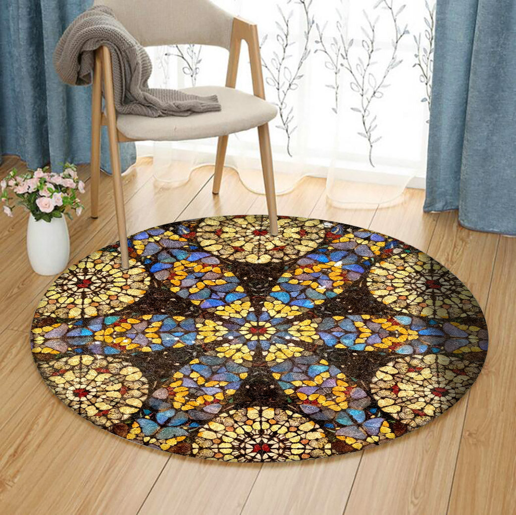 Butterfly BT040912RR Round Area Rug