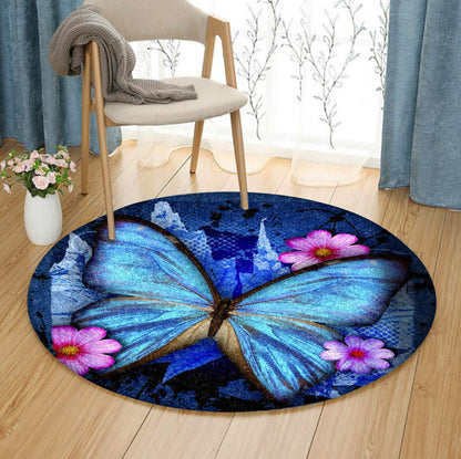 Butterfly BT160808RR Round Area Rug