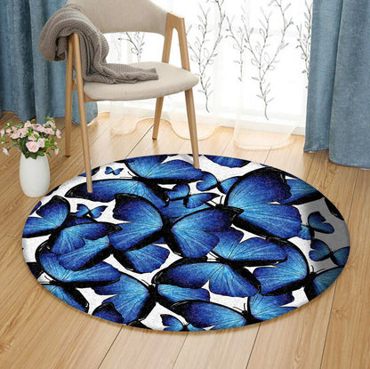 Butterfly CLA100804 Round Area Rug