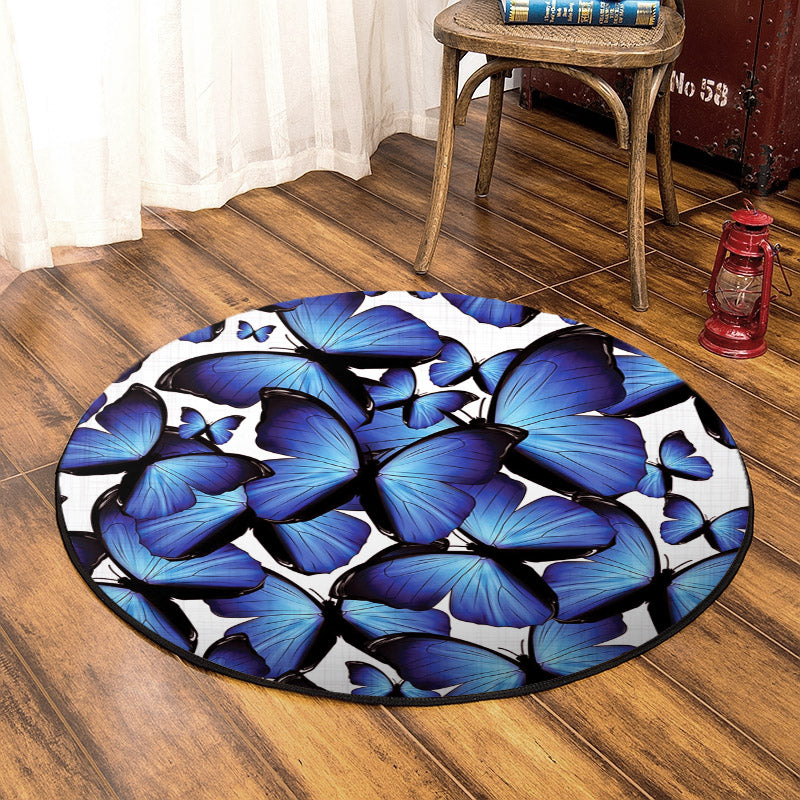 Butterfly CLA100804 Round Area Rug