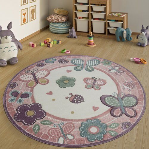 Butterfly CLA2709054RR Round Area Rug