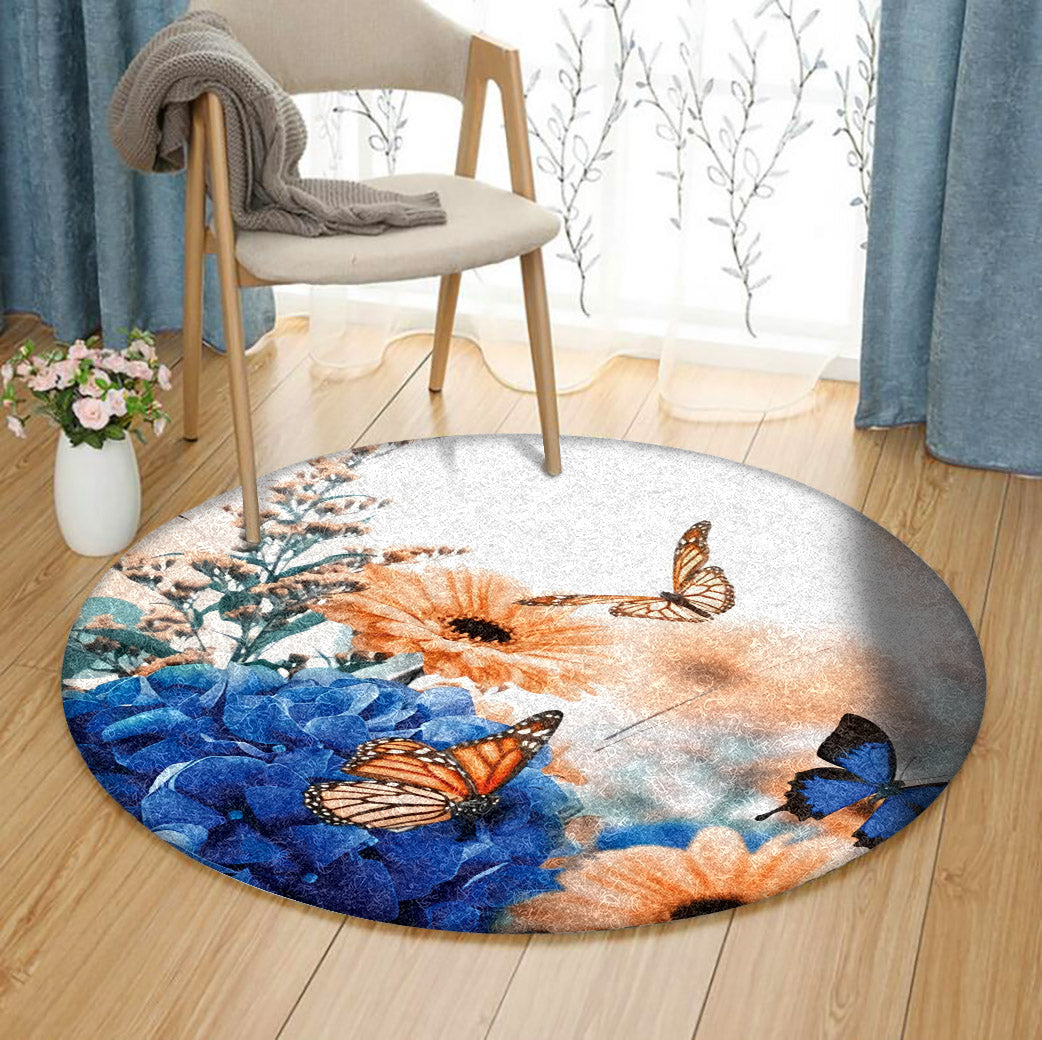 Butterfly DA0310028TM Round Area Rug