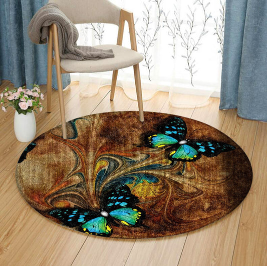 Butterfly DA0310034TM Round Area Rug