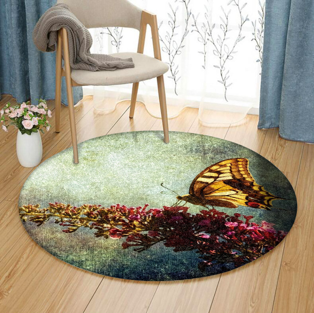 Butterfly DA0310038TM Round Area Rug