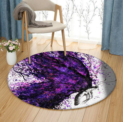 Butterfly DD150803RR Round Area Rug