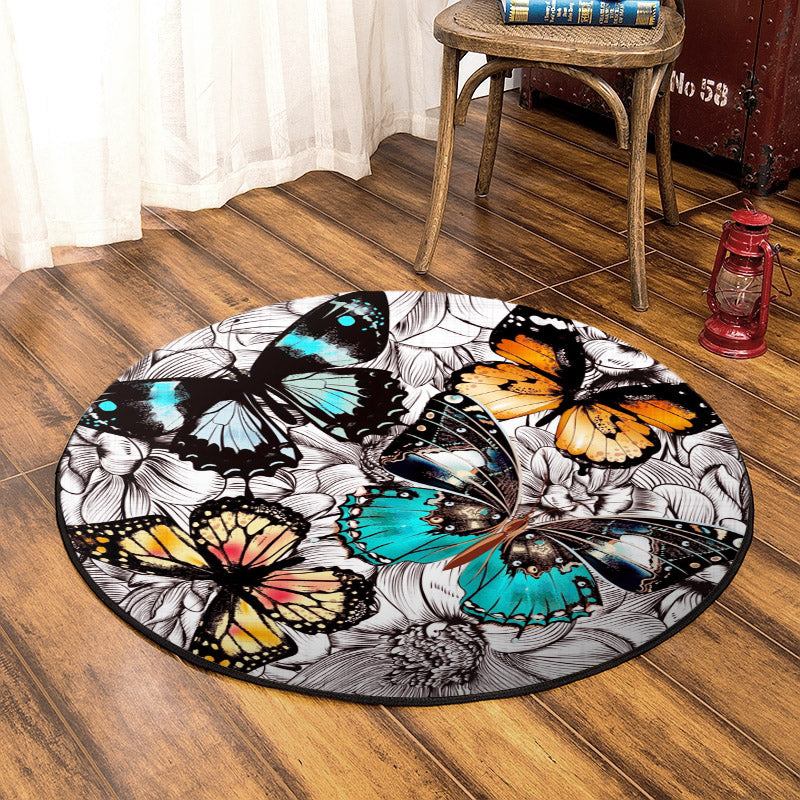 Butterfly HM080804 Round Area Rug