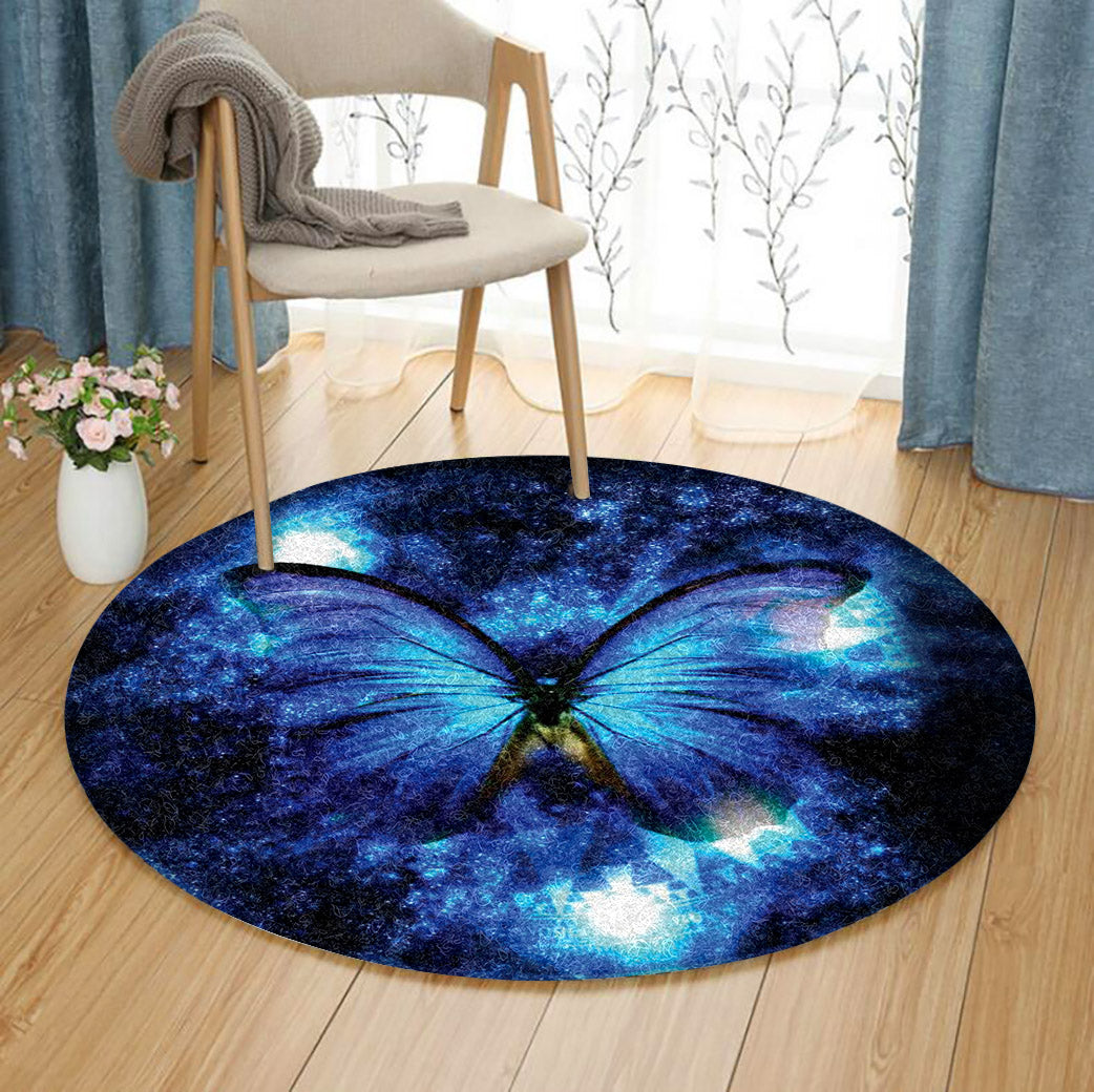 Butterfly HM270909TM Round Area Rug