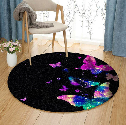 Butterfly HM310715T Round Area Rug