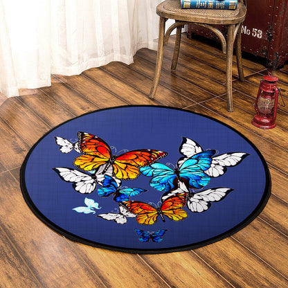 Butterfly ML280807RR Round Area Rug