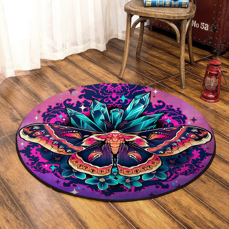 Butterfly QN020804A Round Area Rug