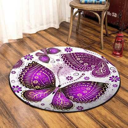 Butterfly QN090814 Round Area Rug