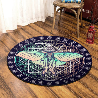 Butterfly QN310732T Round Area Rug