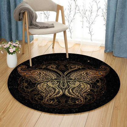 Butterfly QN310733T Round Area Rug