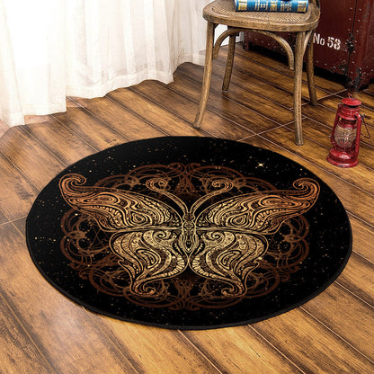 Butterfly QN310733T Round Area Rug