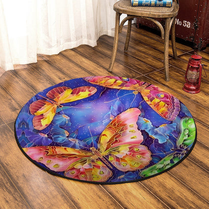 Butterfly TL170805TM Round Area Rug