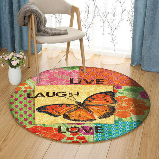 Butterfly TT0310047TM Round Area Rug