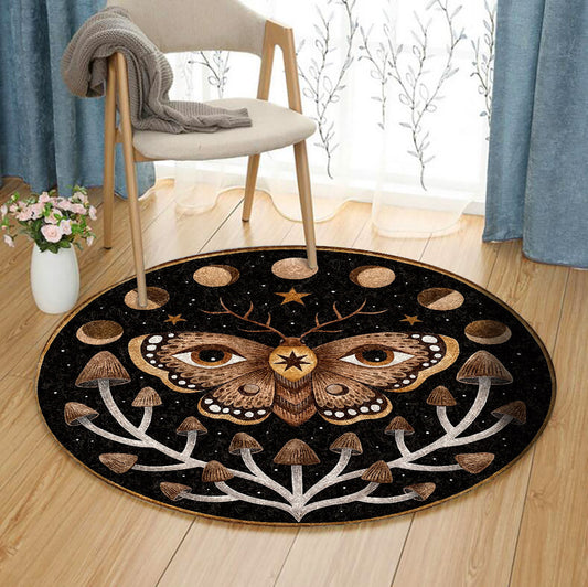 Butterfly TT140804TM Round Area Rug