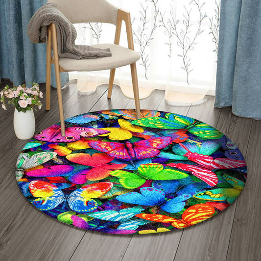 Butterfly VD170909RR Round Area Rug