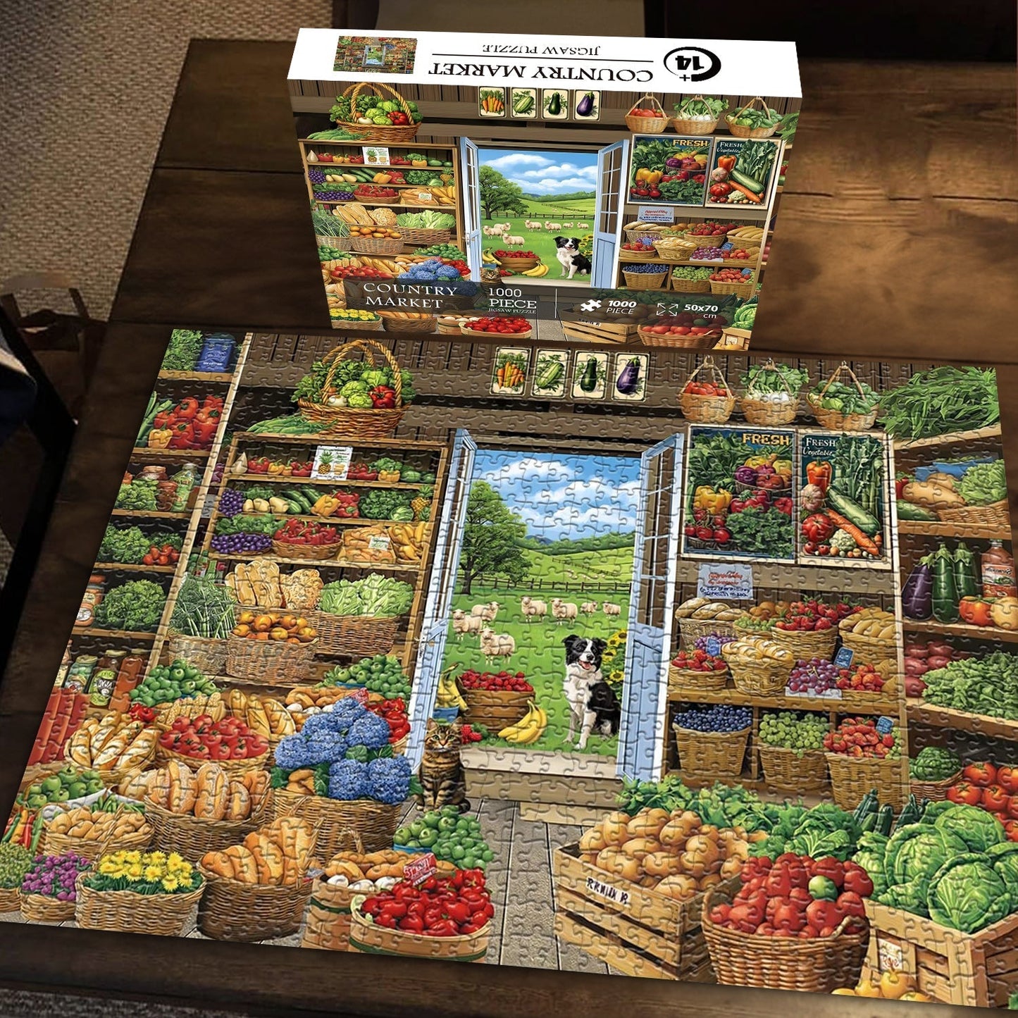 Country Market Jigsaw Puzzle 1000 Pieces