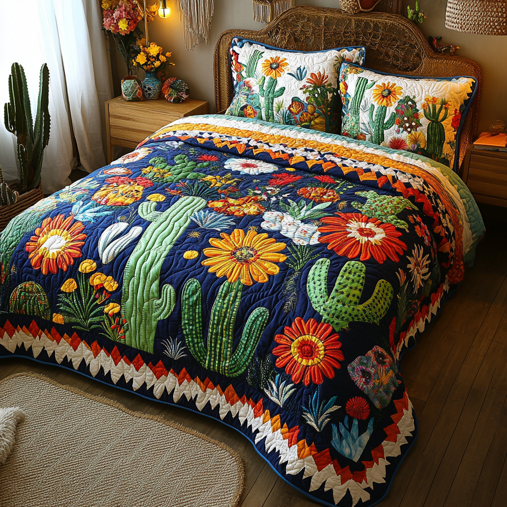 Cactus TAI041124292 Quilt Bedding Set