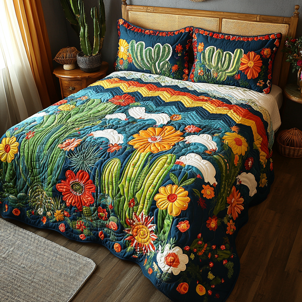 Cactus TAI041124293 Quilt Bedding Set