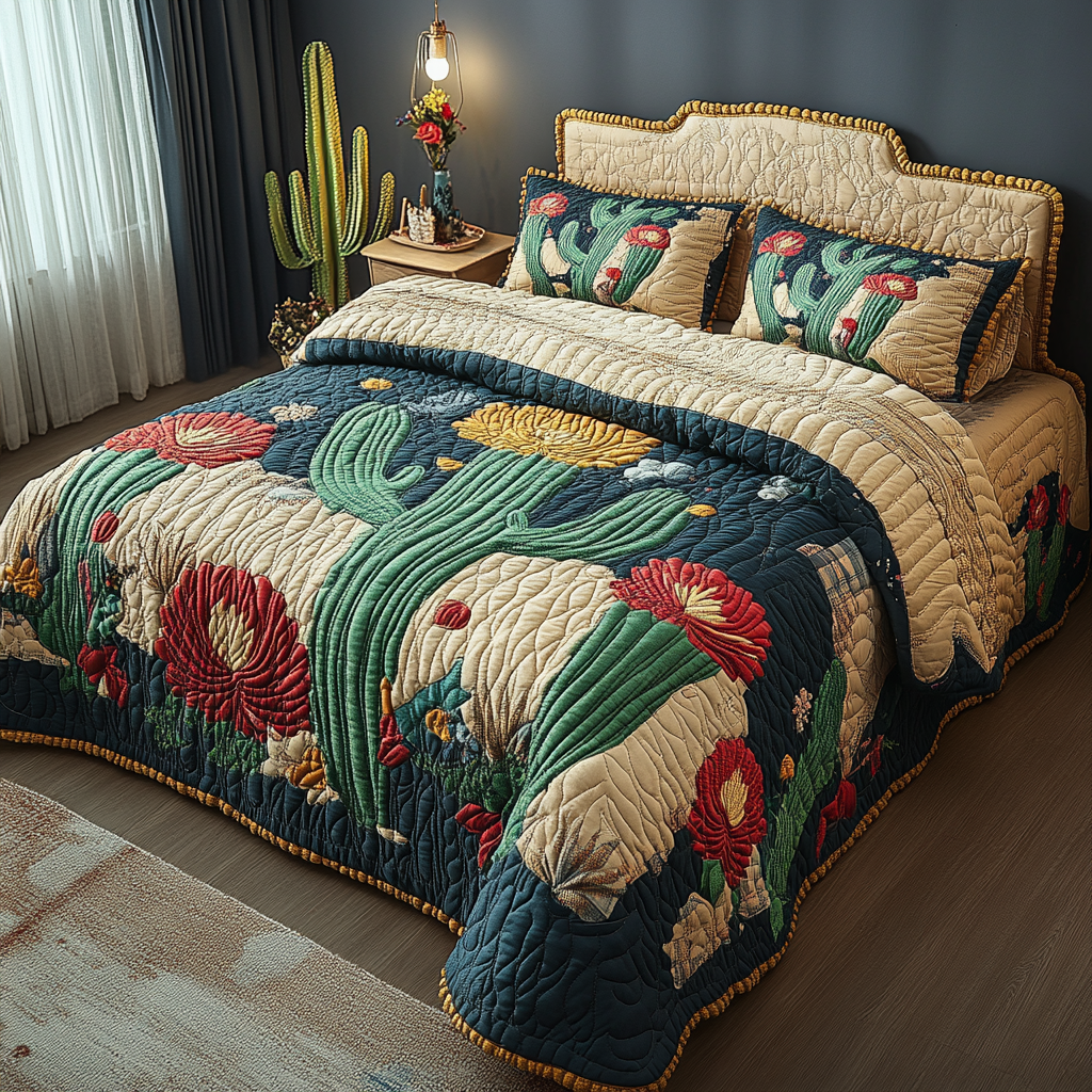 Cactus TAI041124296 Quilt Bedding Set