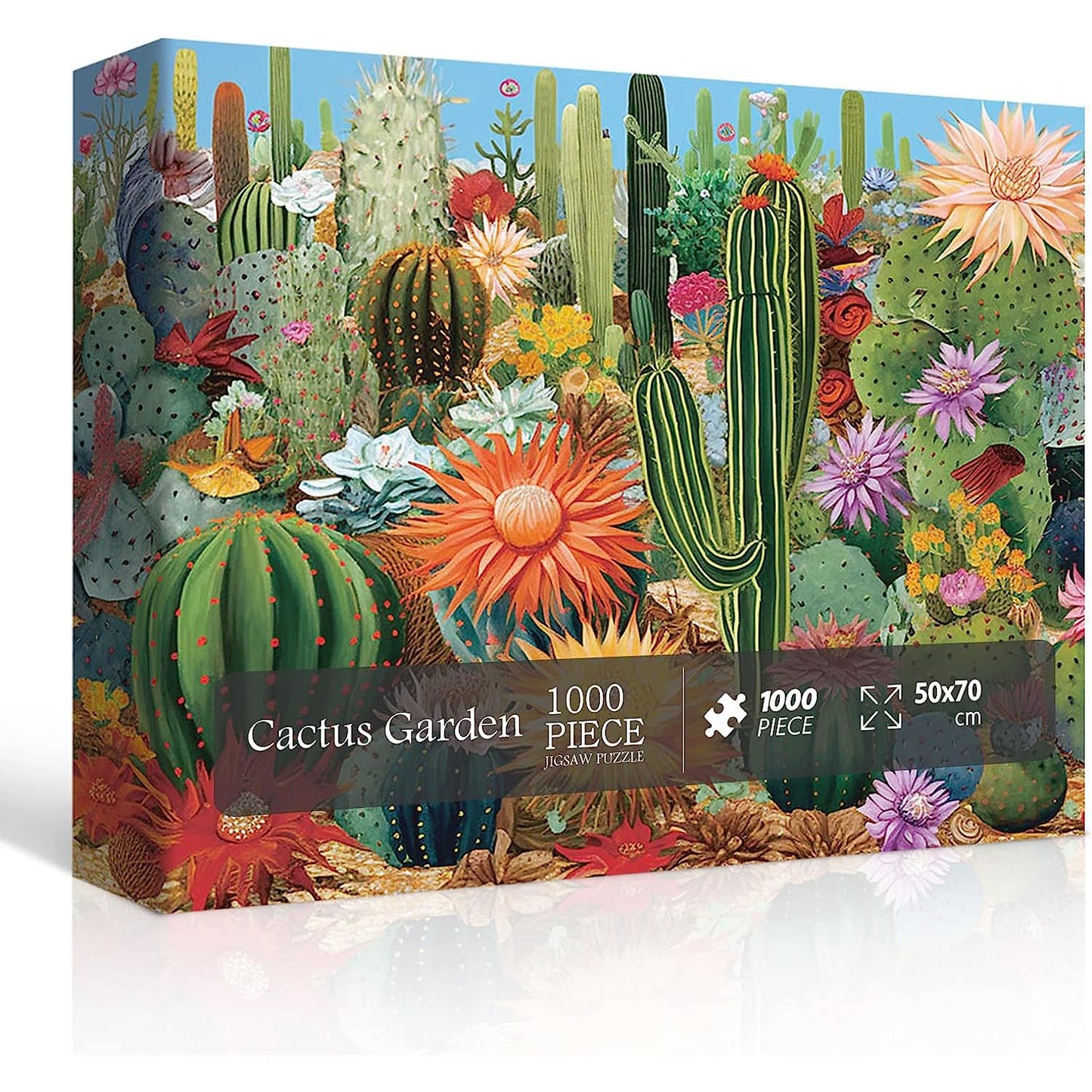 Cactus Flower Garden Jigsaw Puzzle 1000 Pieces