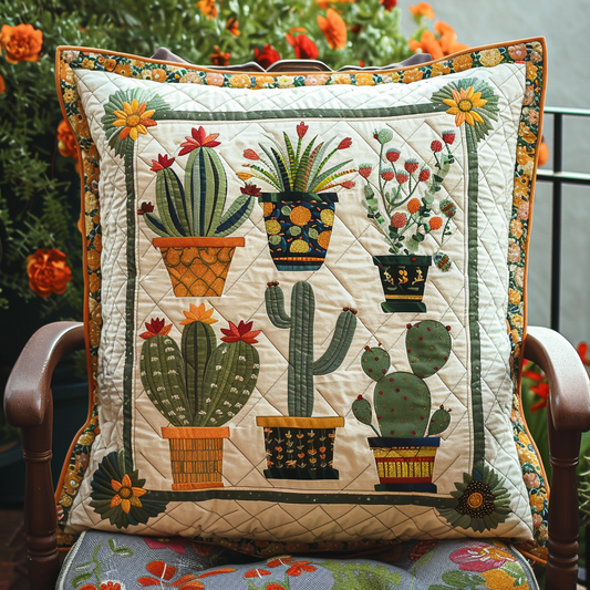 Cactus Lover Quilted Pillow Case NCU0TH460