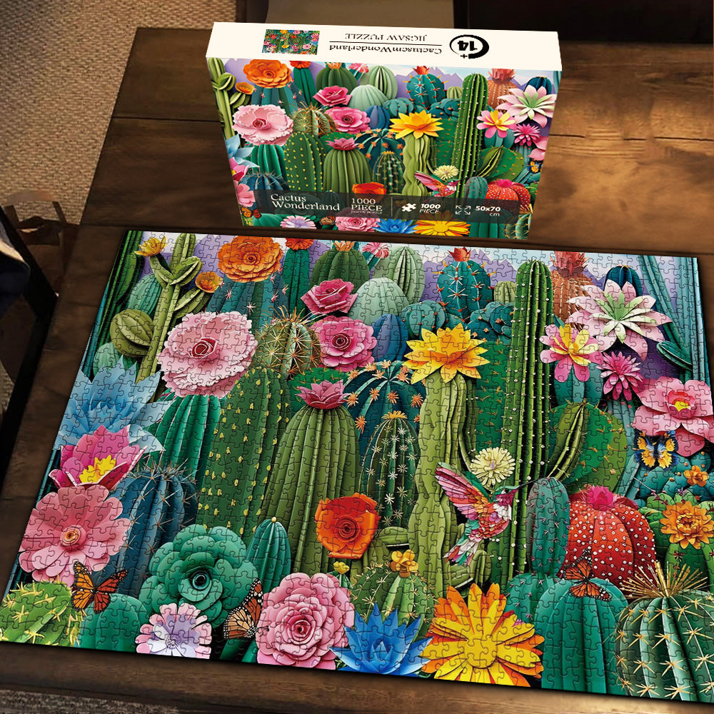 Cactus Wonderland Jigsaw Puzzle 1000 Pieces